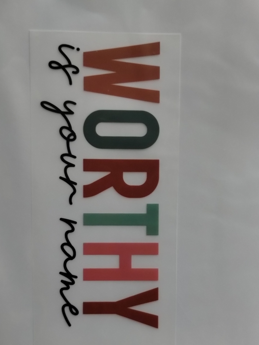 Multi-colored DTF Heat Application Transfer